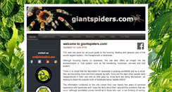 Desktop Screenshot of giantspiders.com