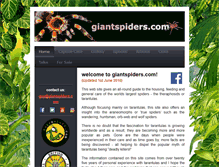 Tablet Screenshot of giantspiders.com